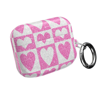 Glitter Heartgrid - AirPods Case