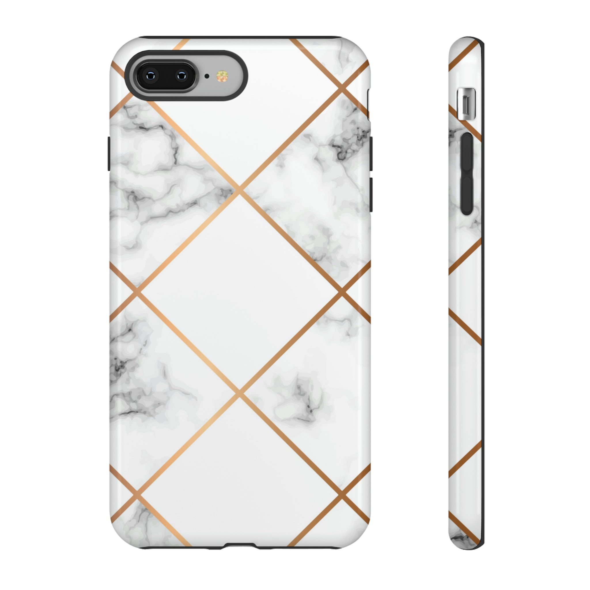 White Marble - Protective Phone Case