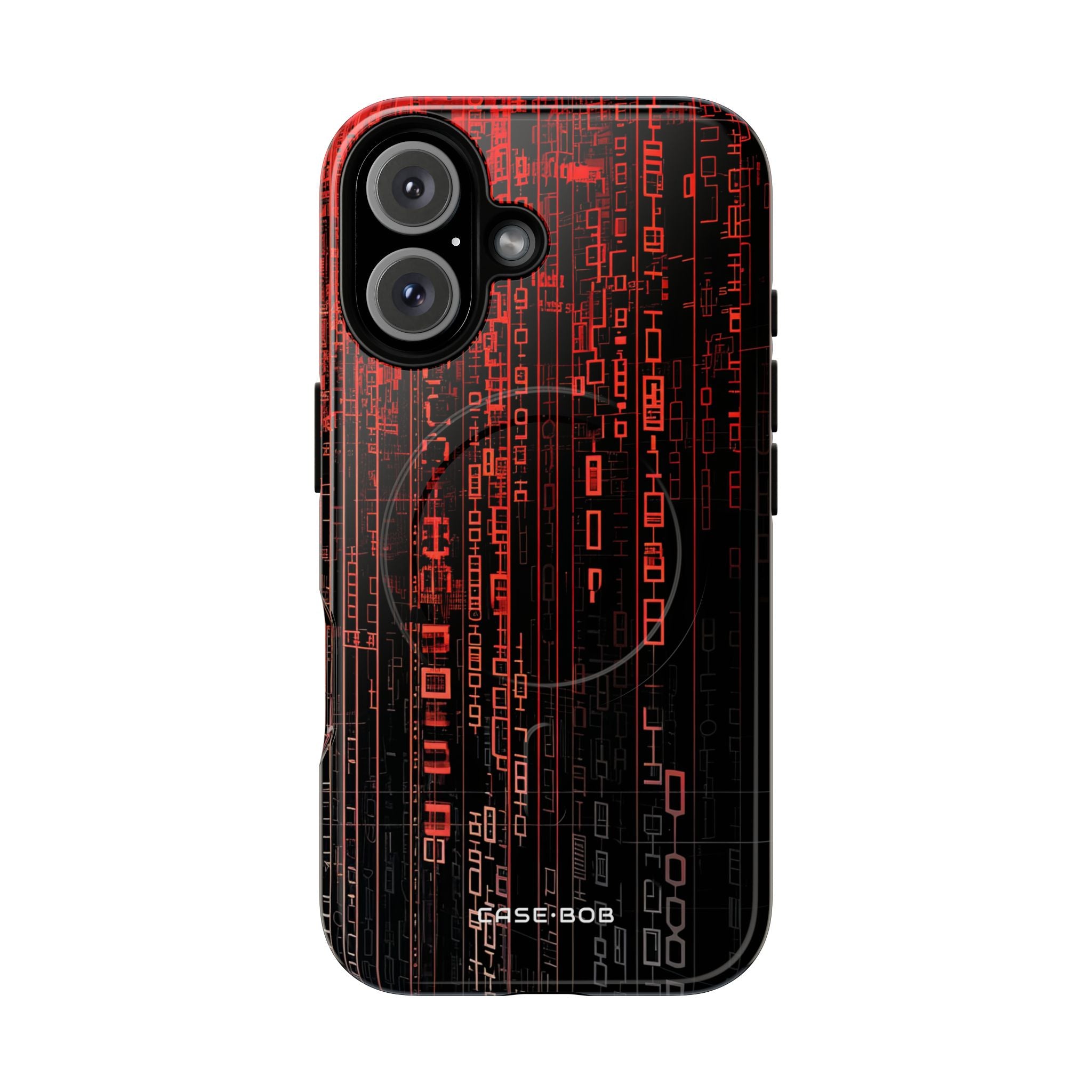 Crimson Glyphs iPhone 16 Case - Tough+