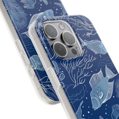 Navy Scale Reef iPhone 15 Pro Max Case - Soft