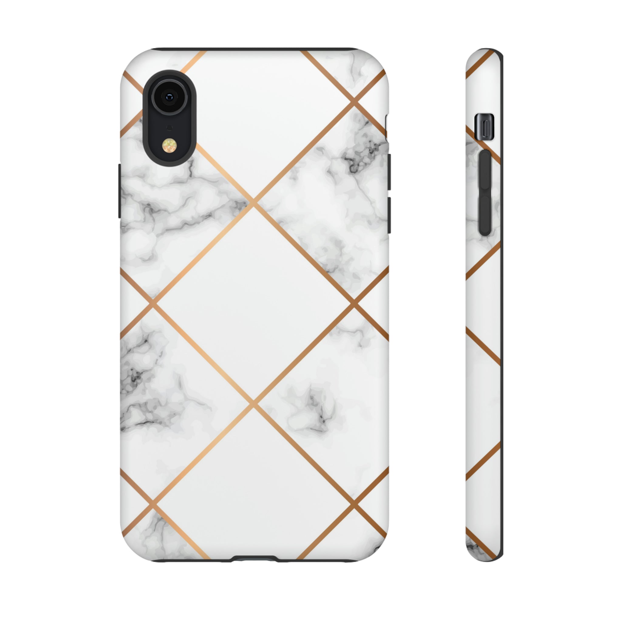 White Marble - Protective Phone Case