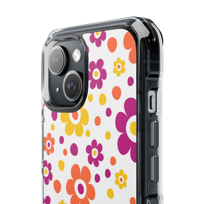 Retro Floral Playfulness iPhone Case - Impact