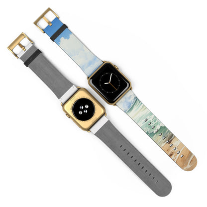 Foaming Blue Waves - Watch Band