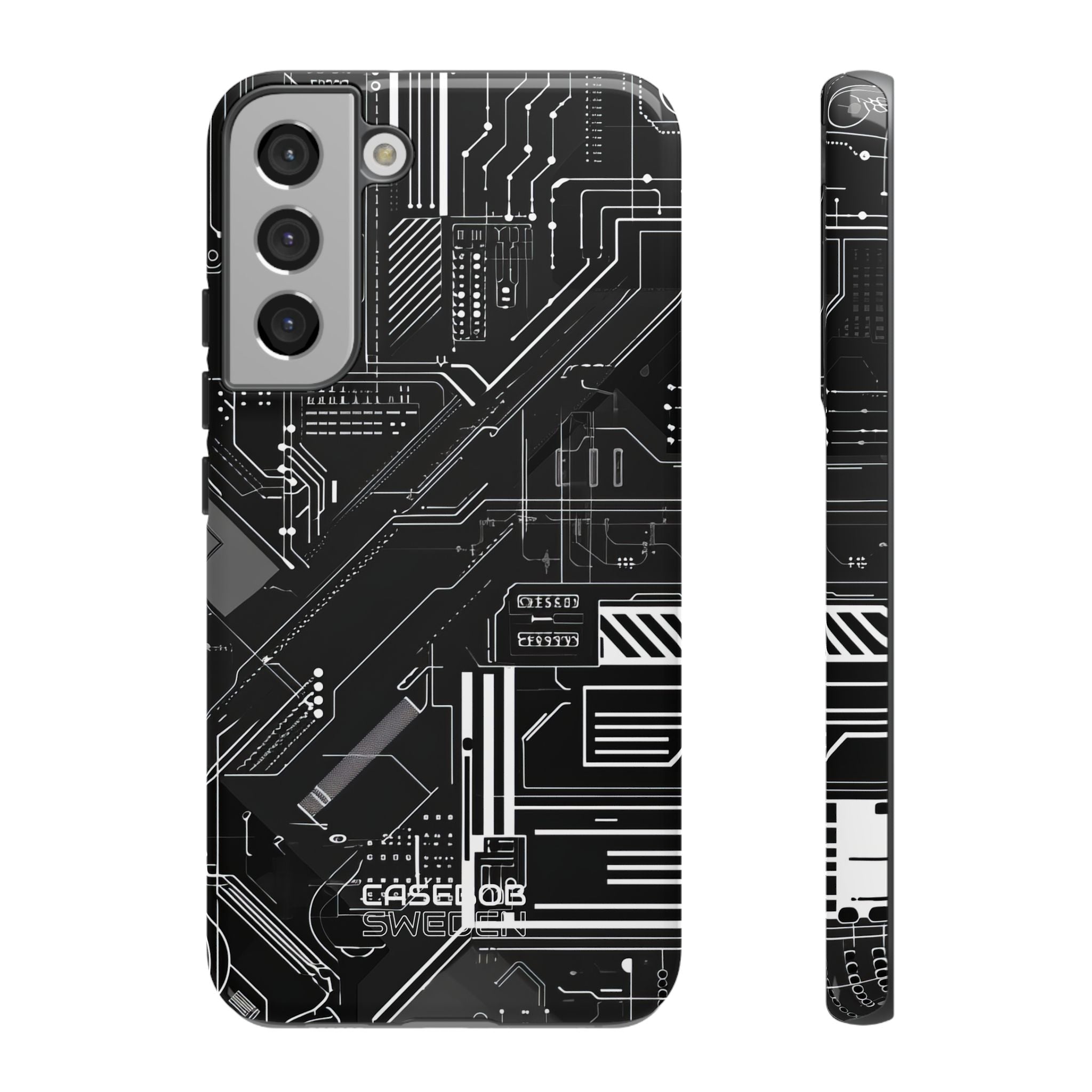 Futuristic Circuit Grid  Samsung S22 - Tough