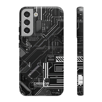 Futuristic Circuit Grid  Samsung S22 - Tough