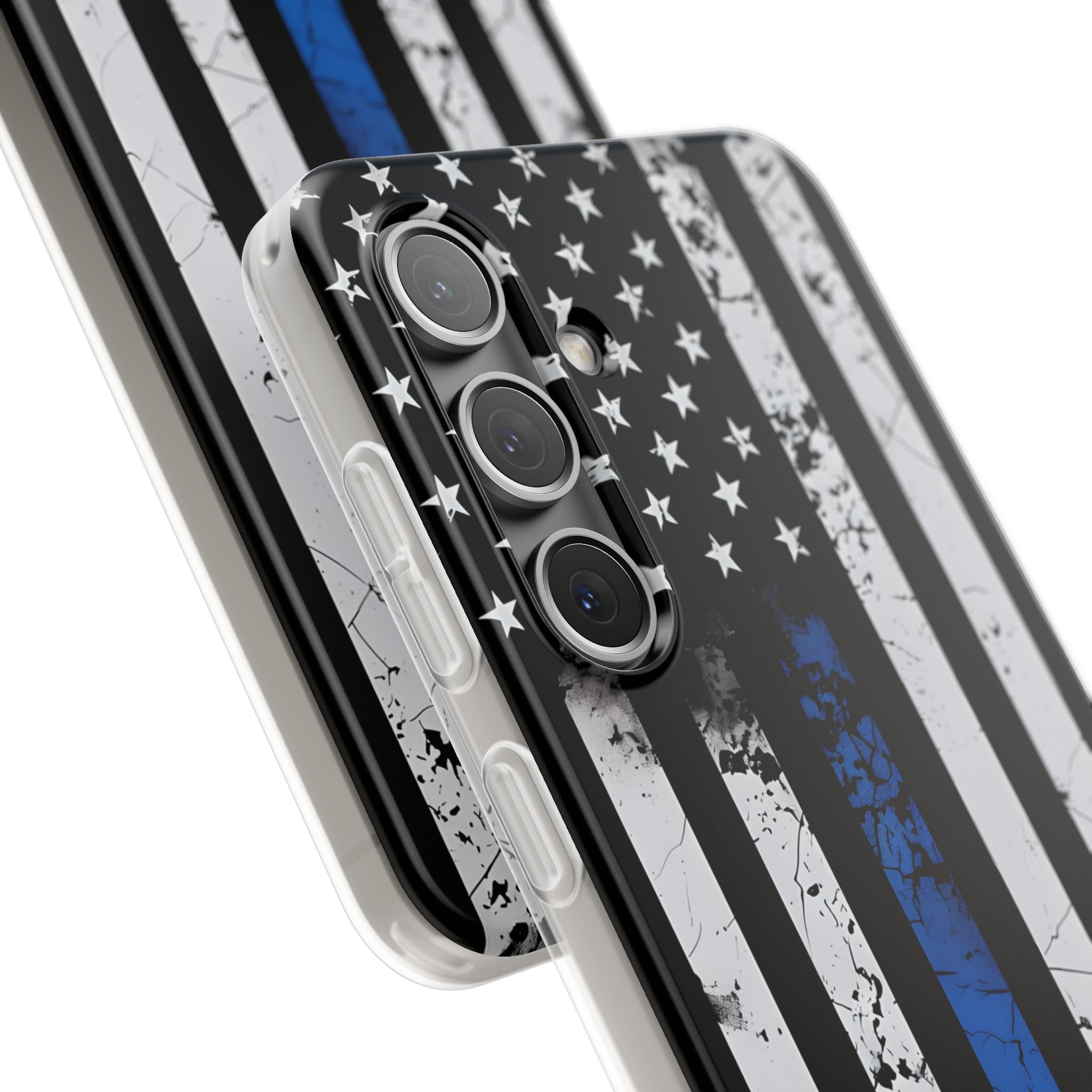 Blue Stripe Flag Samsung S24 Case - Soft
