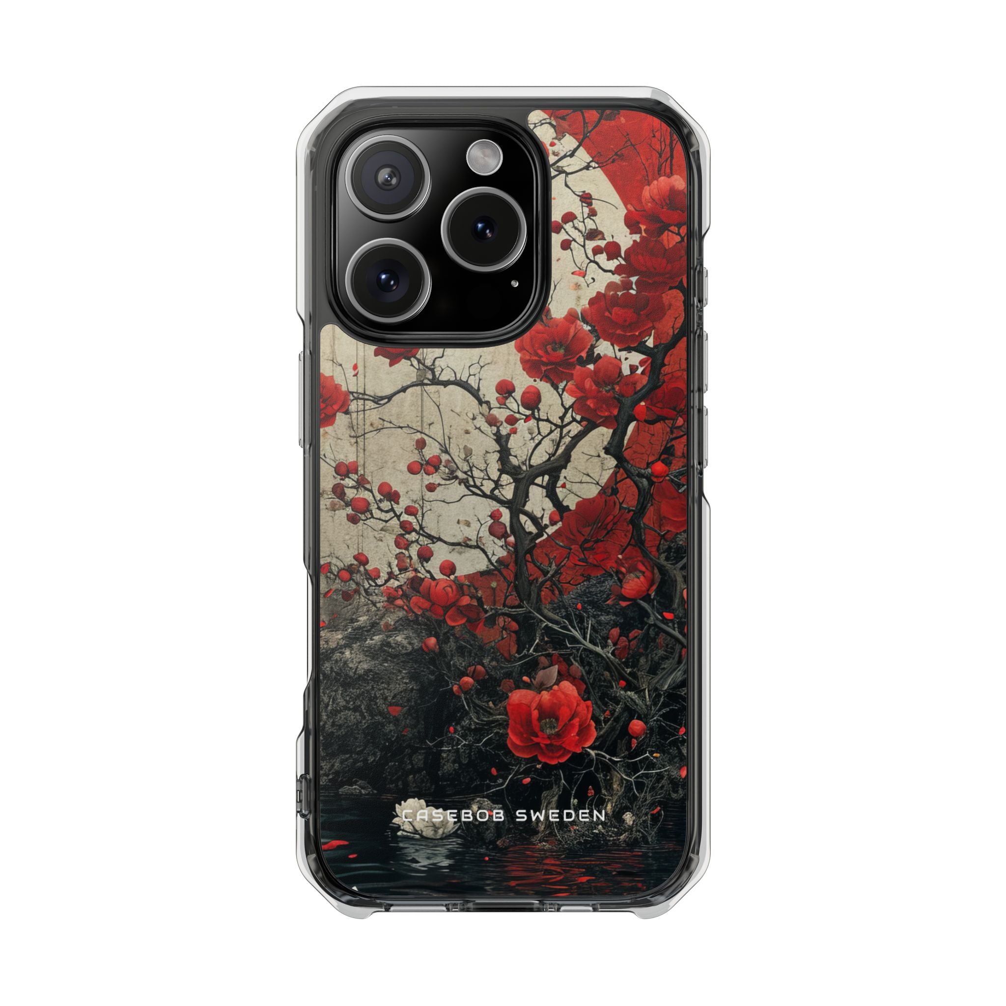 Zen Blossoms in Moonlight iPhone 16 - Clear Impact Phone Case