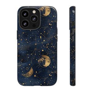 Celestial Zodiac Whispers - Protective Phone Case