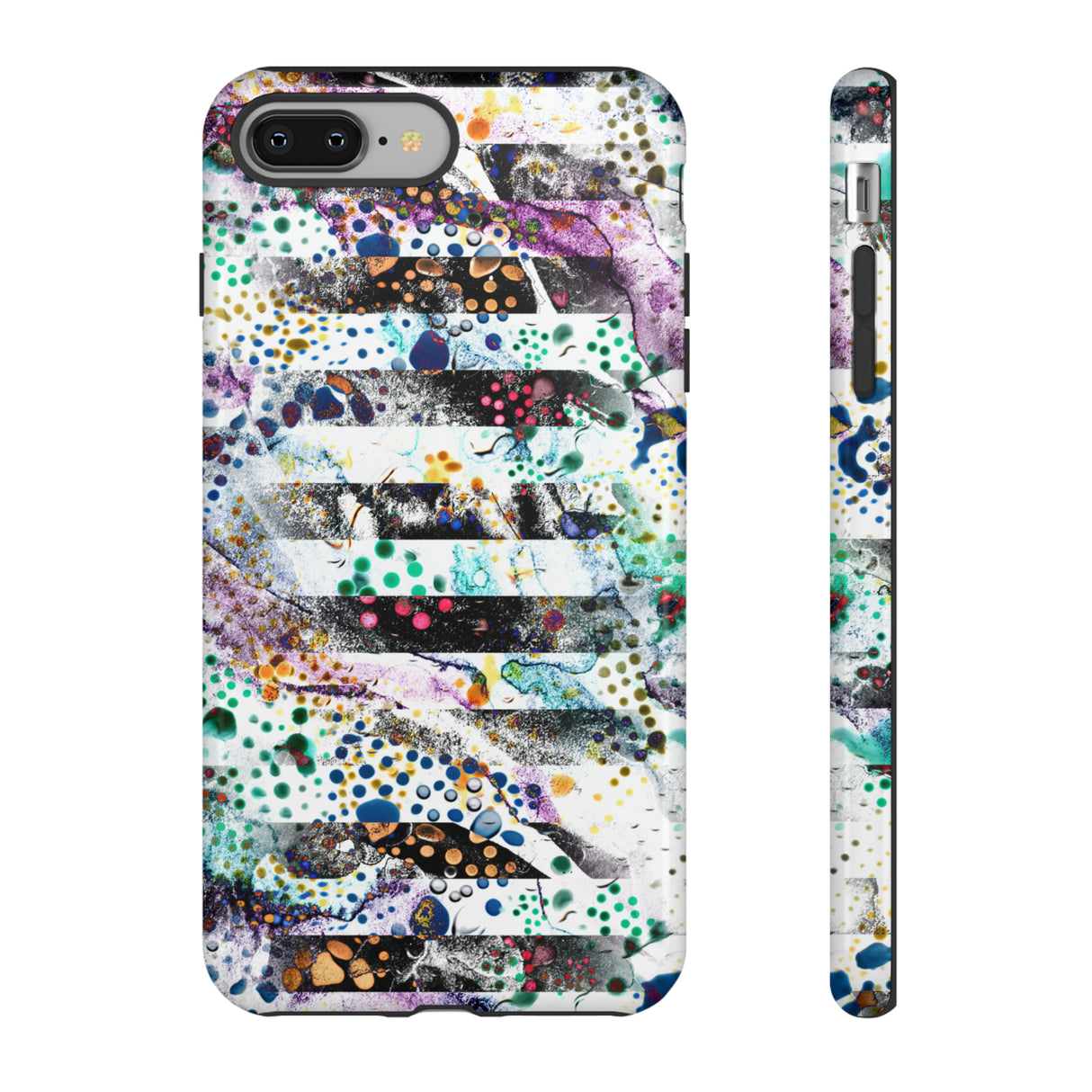 Abstract Green Purple - Protective Phone Case