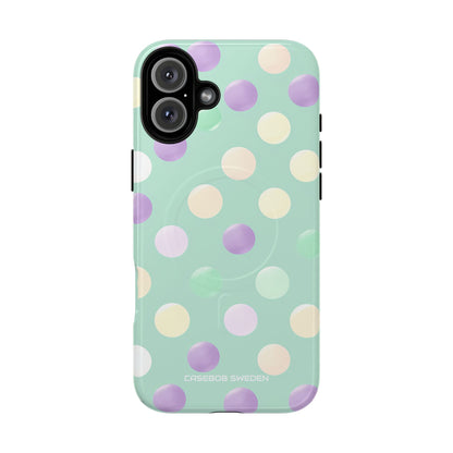 Pastel Polka Dots - Tough + MagSafe® iPhone 16 Phone Case