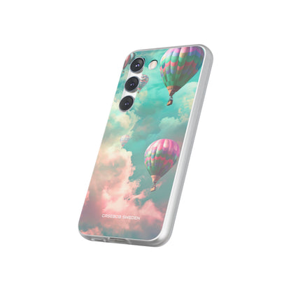 Pastel Balloon Adventure - Flexi Samsung S23 Phone Case