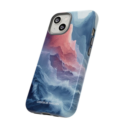 Mountain Wave Serenity - Tough iPhone 14 Phone Case