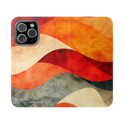 Crimson Ripples - iPhone 16 Pro Case - Wallet