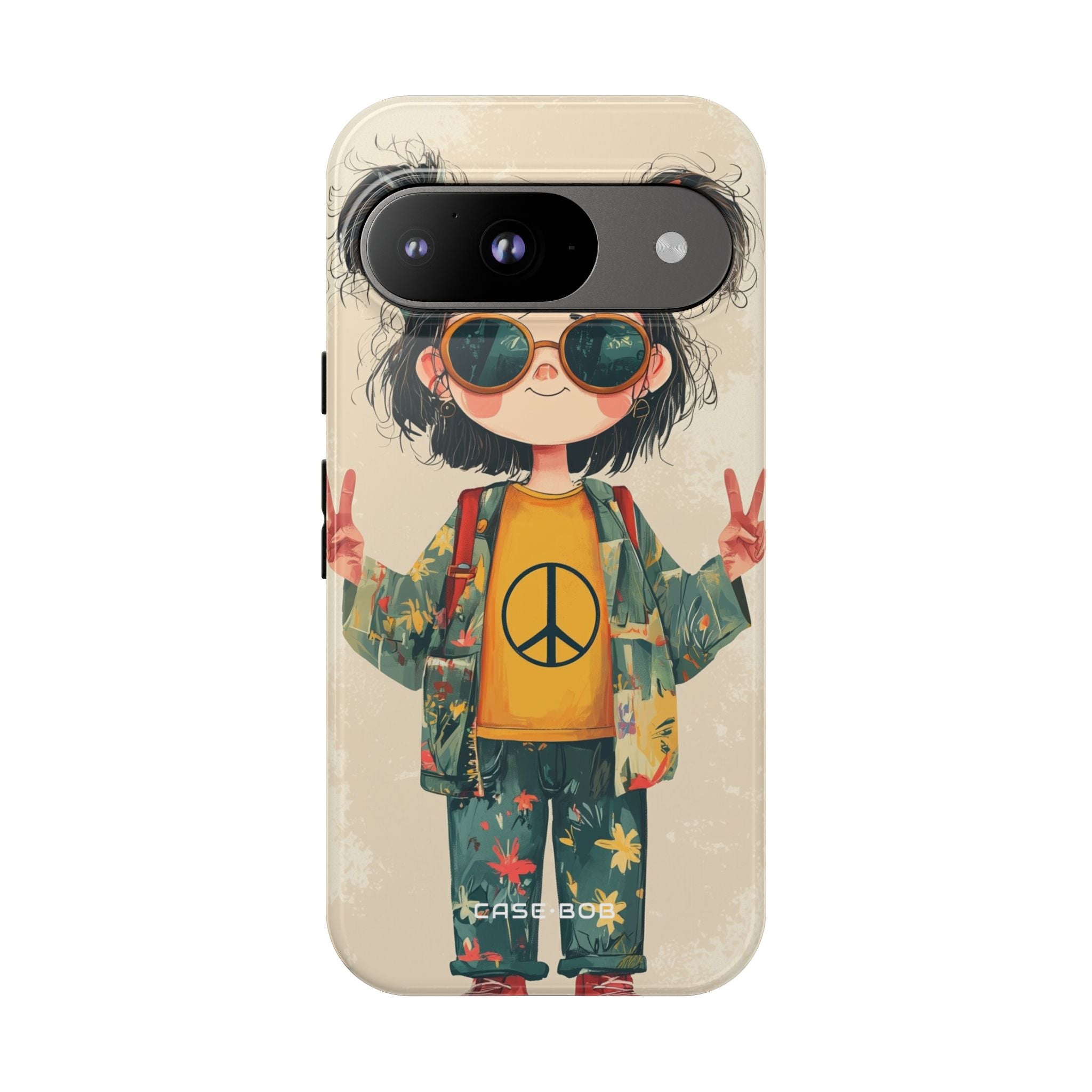 Peace Pigtails Google Pixel 9 Case - Tough