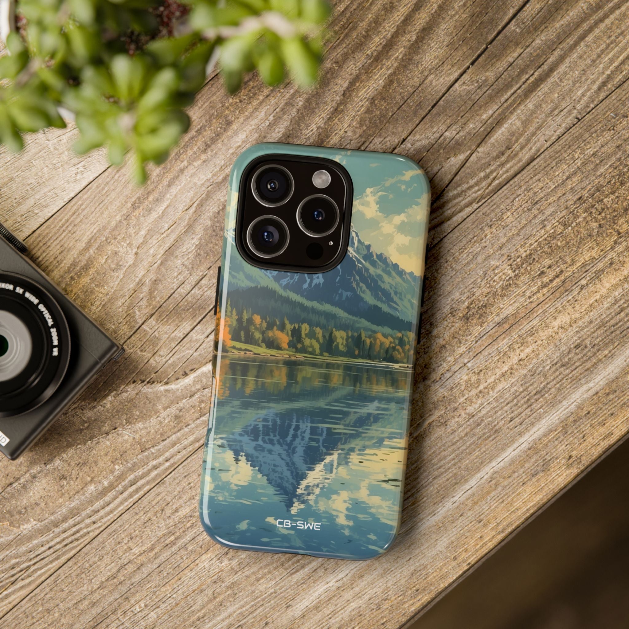 Mountain Reflects Calm - iPhone Case