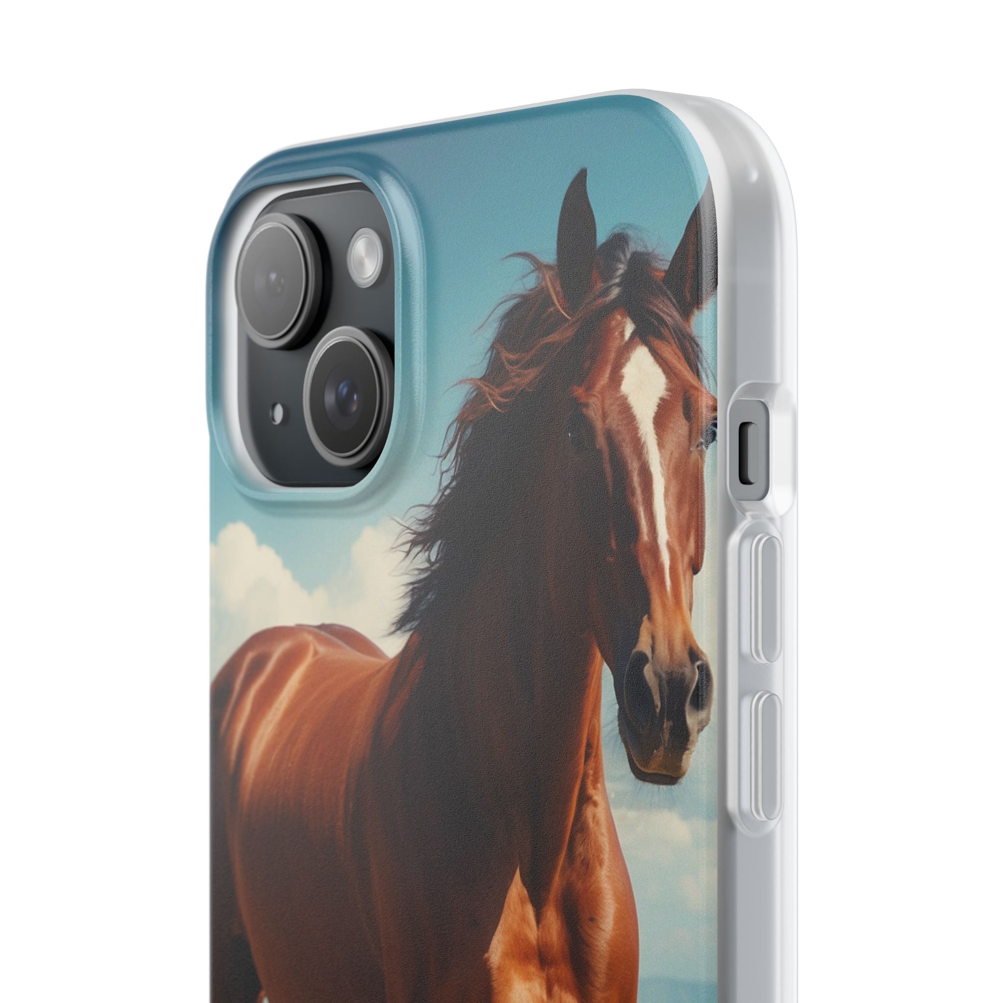 Blazing Horse iPhone 15 Plus Case - Soft