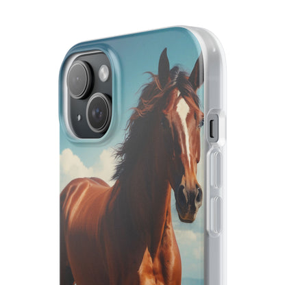 Blazing Horse iPhone 15 Plus Case - Soft