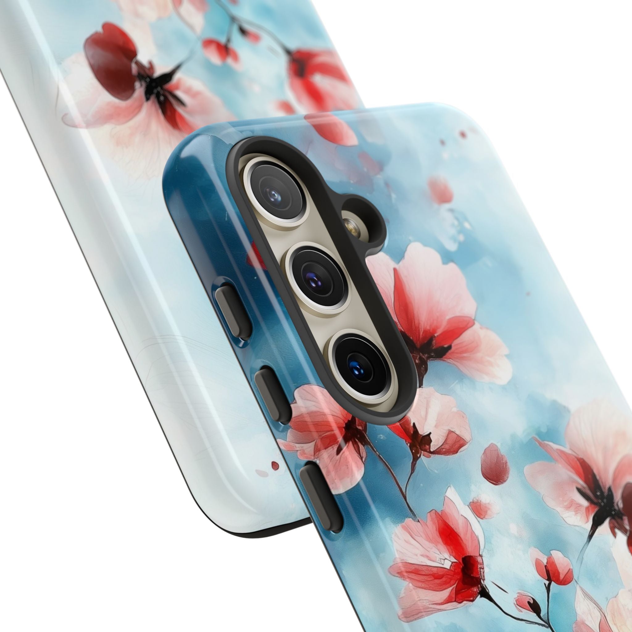 Pink Blossom Drift Samsung S24 Case - Tough