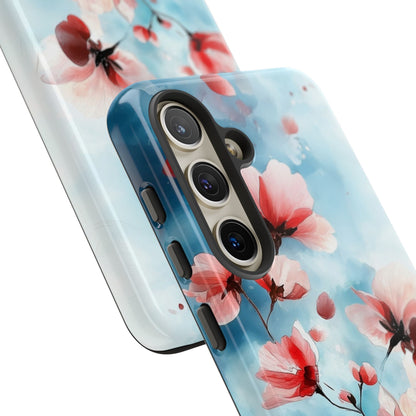 Pink Blossom Drift Samsung S24 Case - Tough