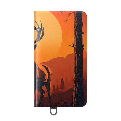 Stag Sunset - Samsung S24 Case - Lompakko