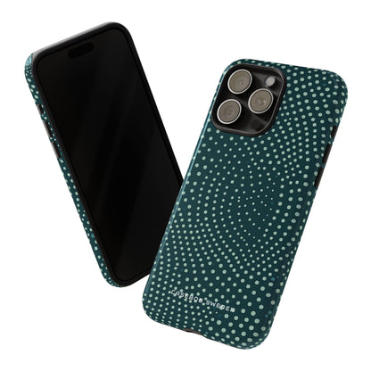 Teal Rippleflow iPhone 15 - Tough Phone Case