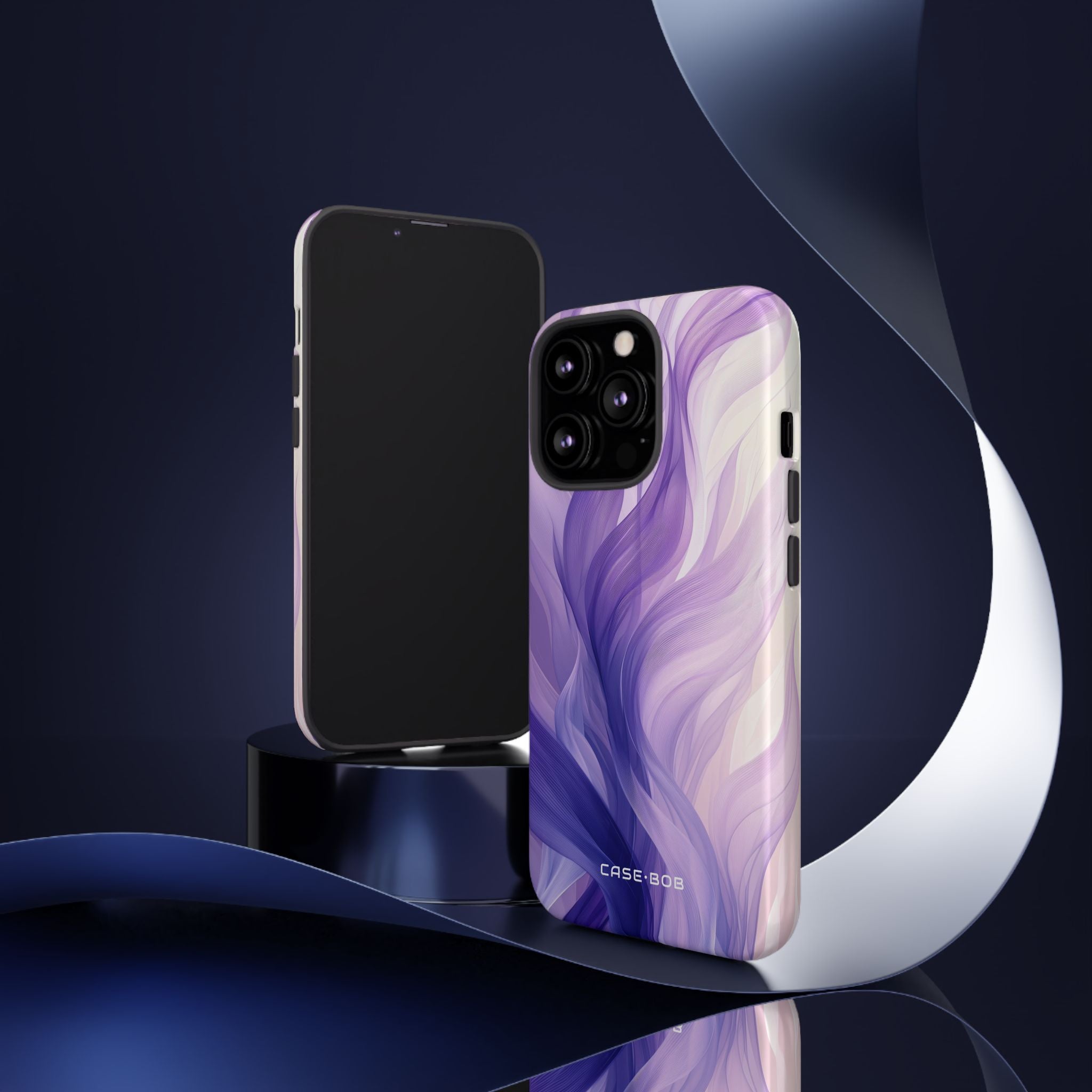 Purple Ribbon Waves iPhone 13 Pro Case - Tough