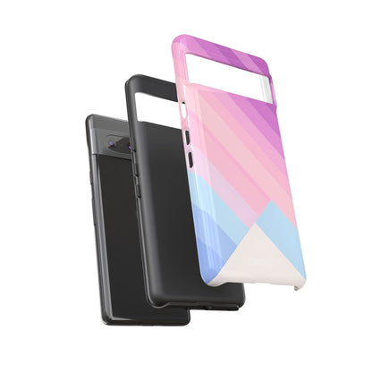 Pink Blue Gradient Layers Google Pixel 7 - Tough