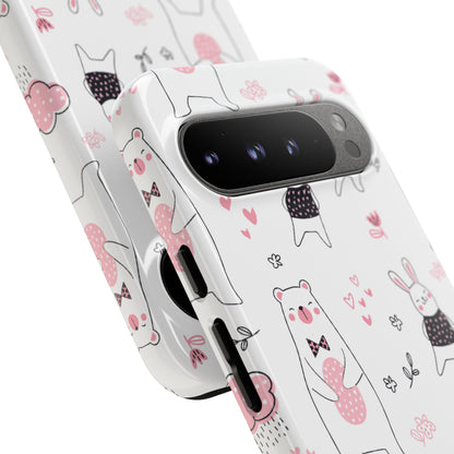 Bears Dance Playfully - Google Pixel Case