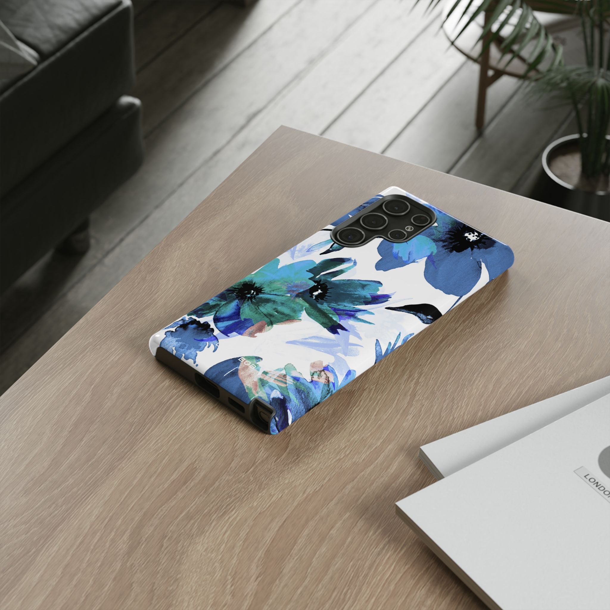 Blue Blossom Radiance Samsung S22 Ultra Case - Tough