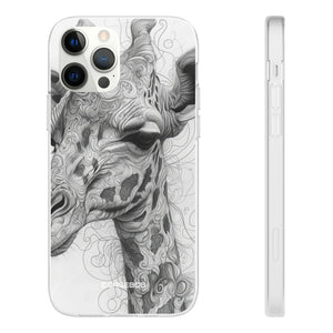 Monochrome Giraffe | Flexible Handyhülle für iPhone