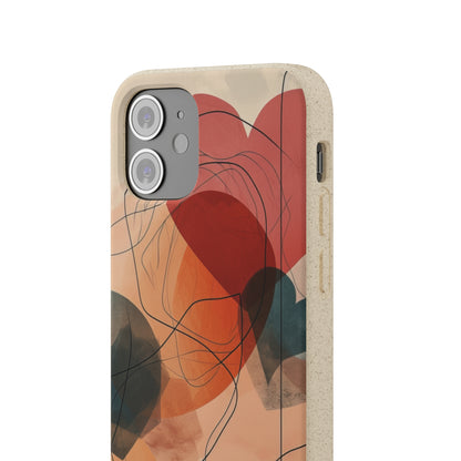 Abstract Heart Harmony | Biodegradable Phone Case