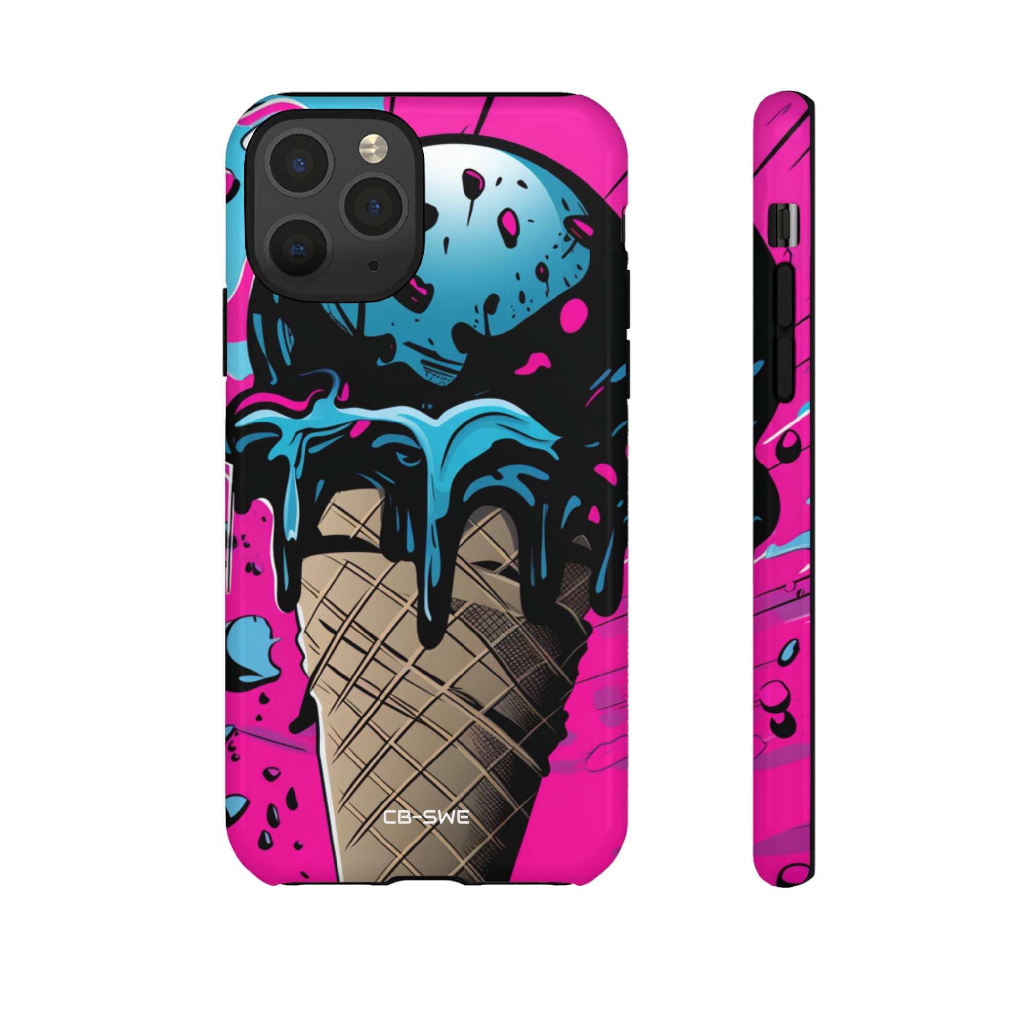 Vibrant Ice Cream Splash - iPhone Case