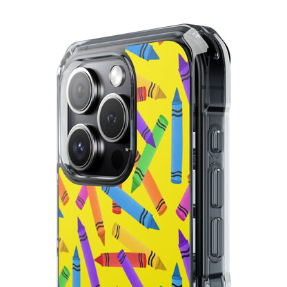 Crayons Scatter Playfully iPhone Case - Impact