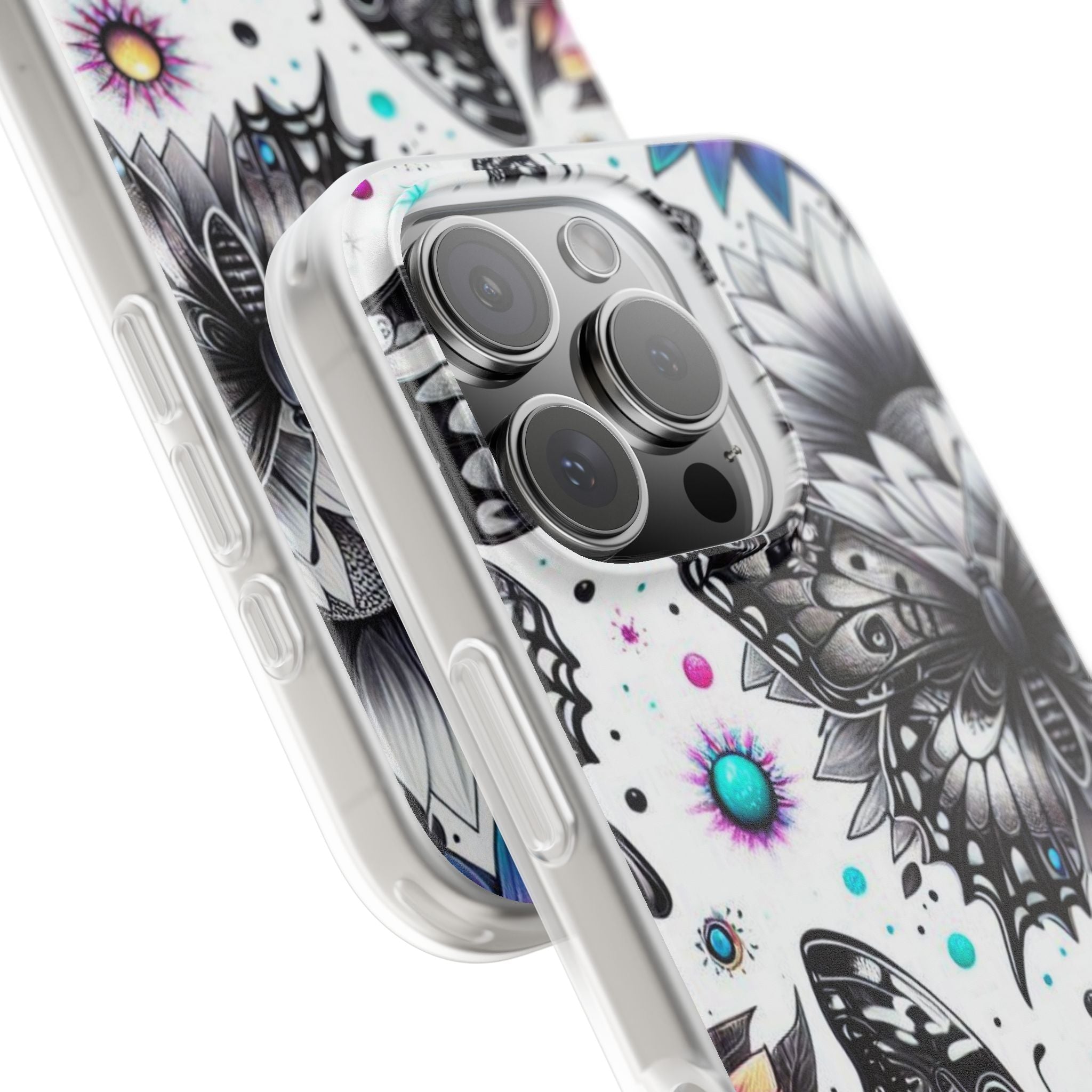 Butterfly Bloom iPhone 16 Pro Case - Soft