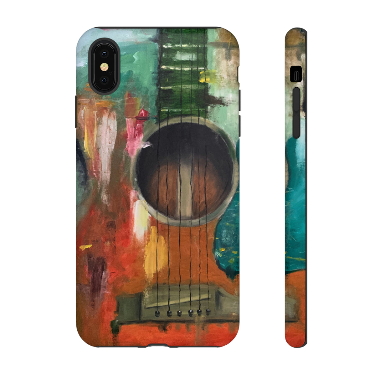 Oil painting - Guitar - Protective Phone Case