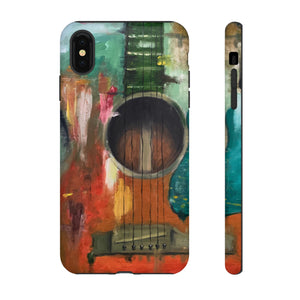 Oil painting - Guitar - Protective Phone Case