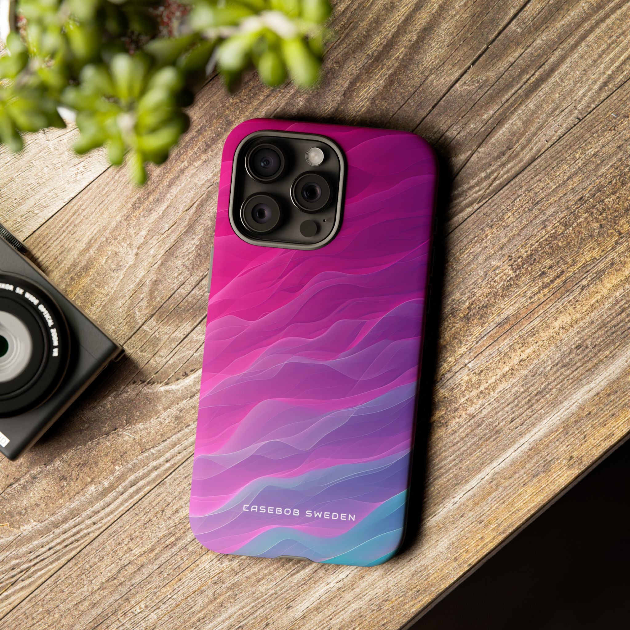 Gradient Oceanflow Waves iPhone 15 - Tough Phone Case