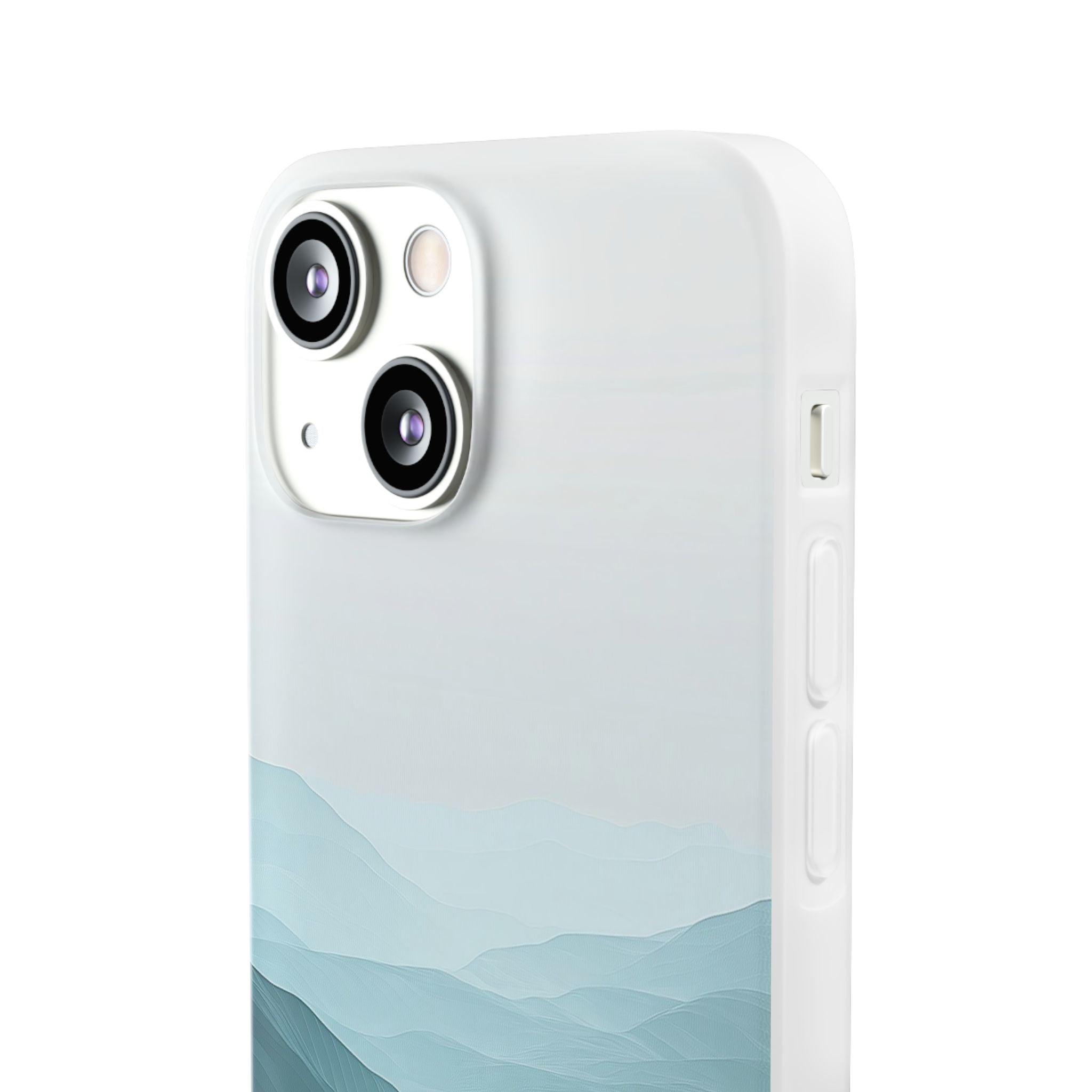 Teal Mist Mountains iPhone 13 mini Case - Soft