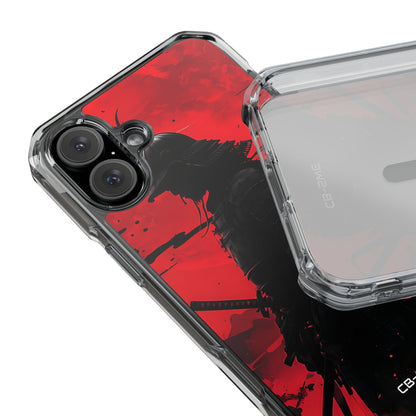 Red Samurai Shadow iPhone Case - Impact