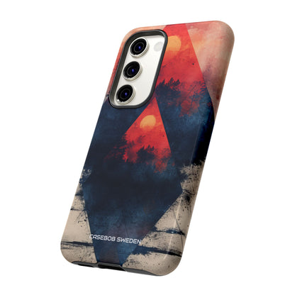 Red Sky Serenity - Tough Samsung S23 Phone Case