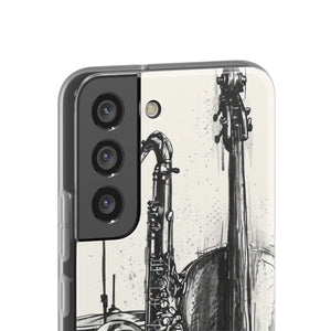 Jazz Ink Expressions | Flexible Handyhülle für Samsung Galaxy