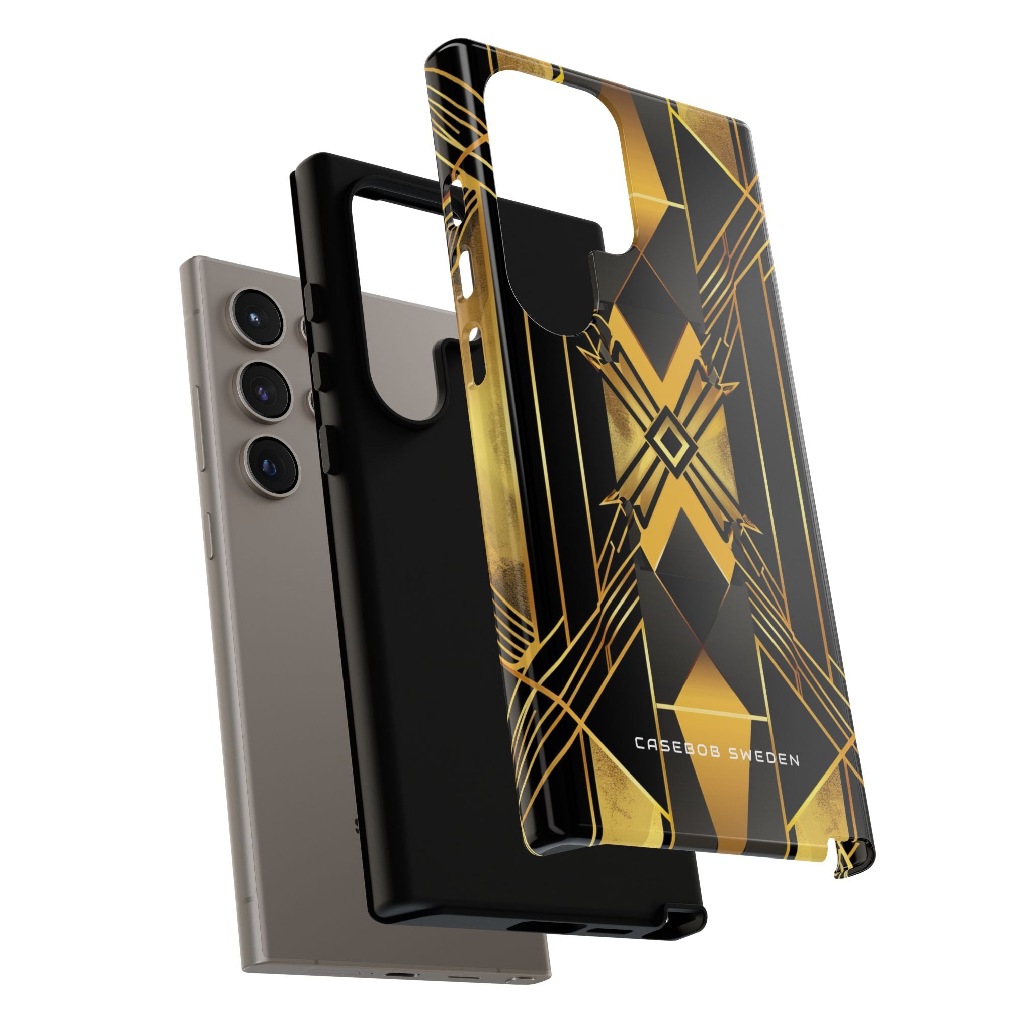 Golden Geometric Elegance Samsung S24 - Tough Phone Case