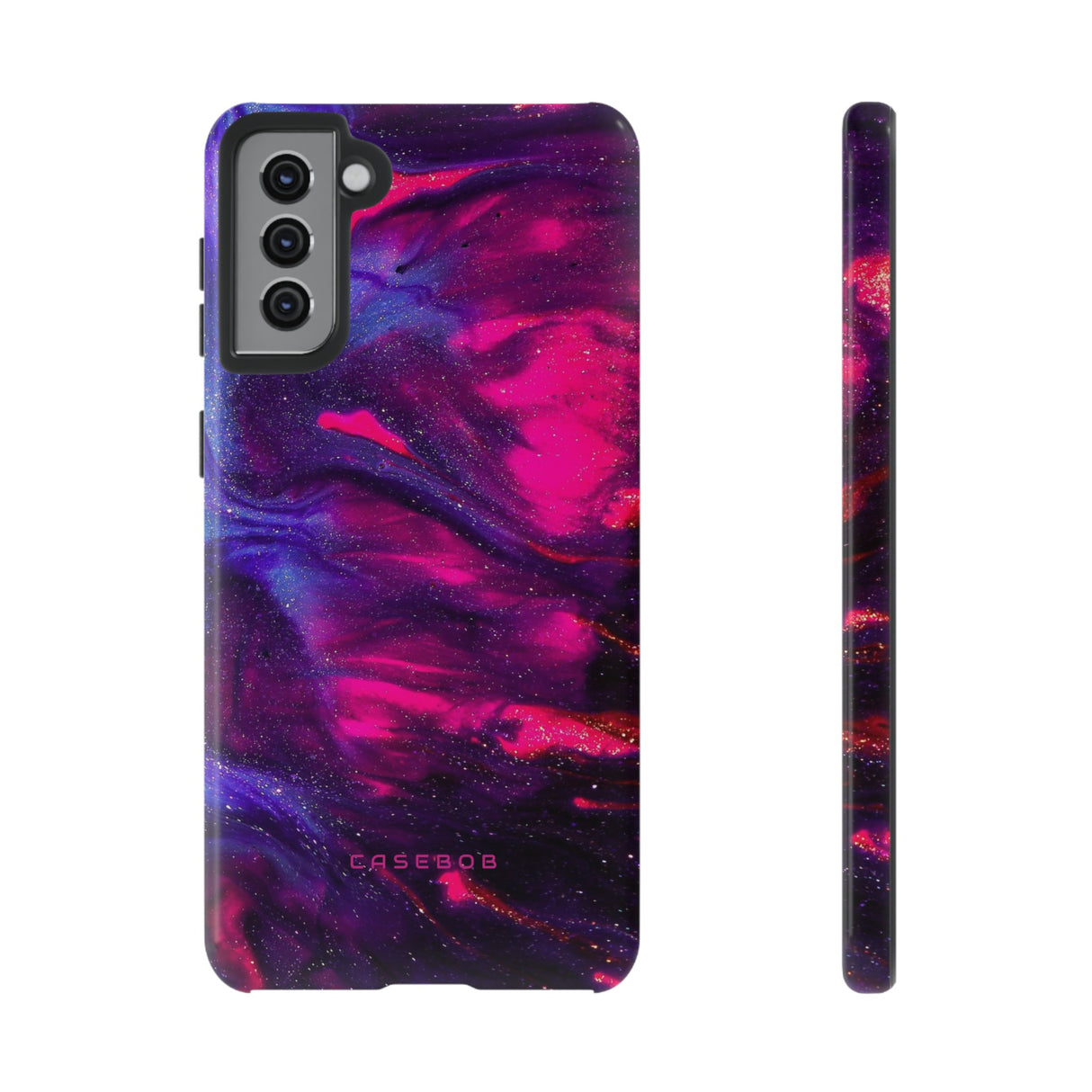 Deep Purple Ink Art - Protective Phone Case