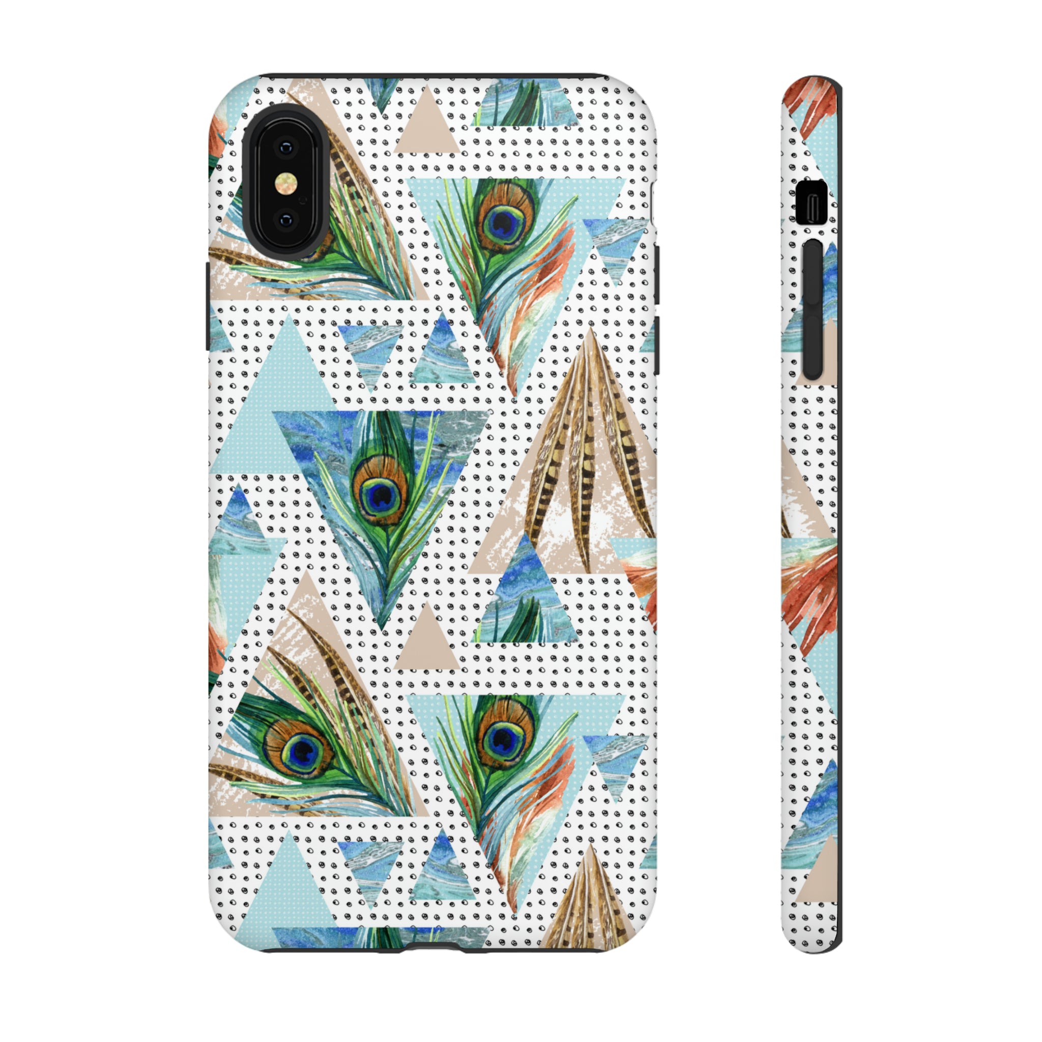 Peacock Feathers - Protective Phone Case