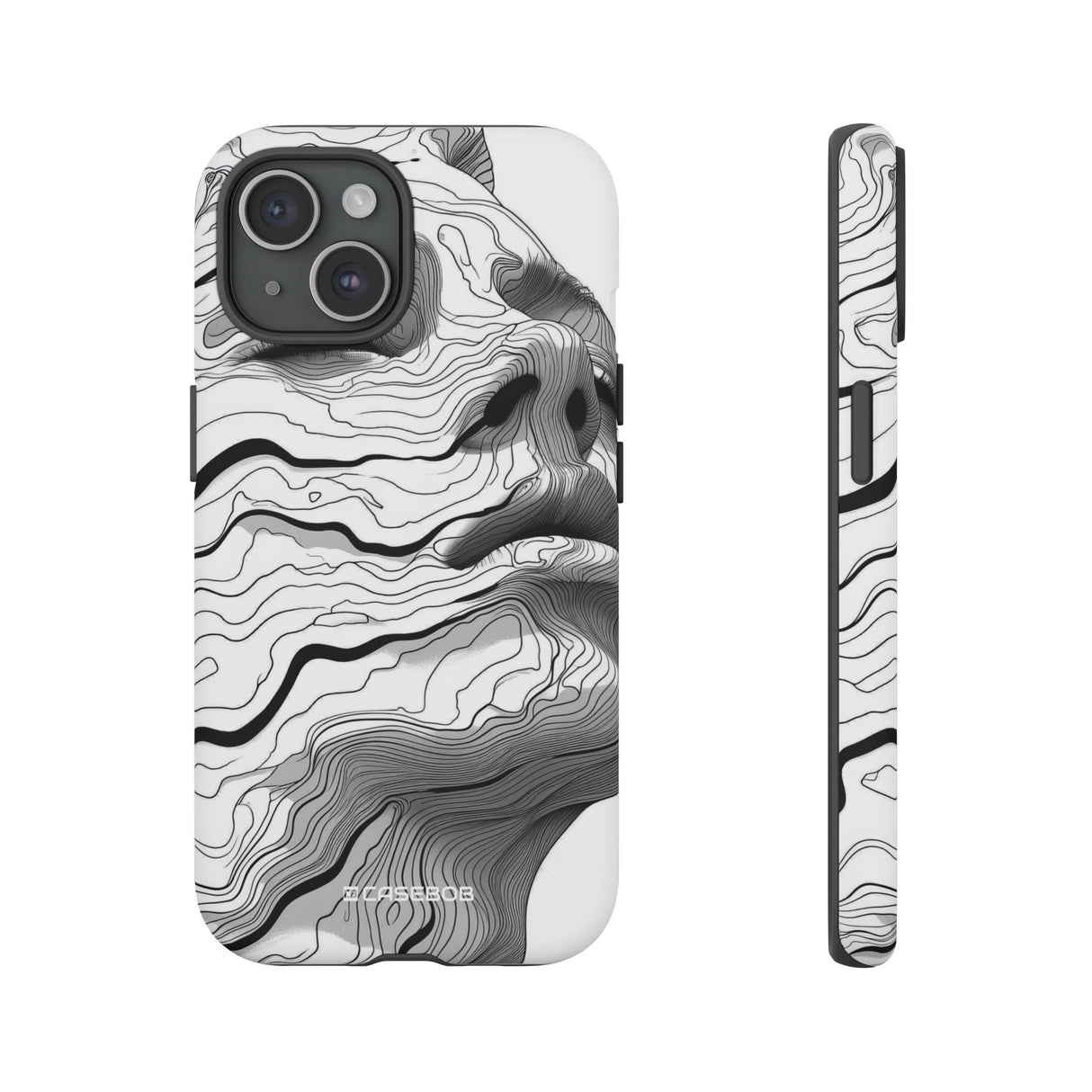 Topographic Serenity | Protective Phone Case for iPhone