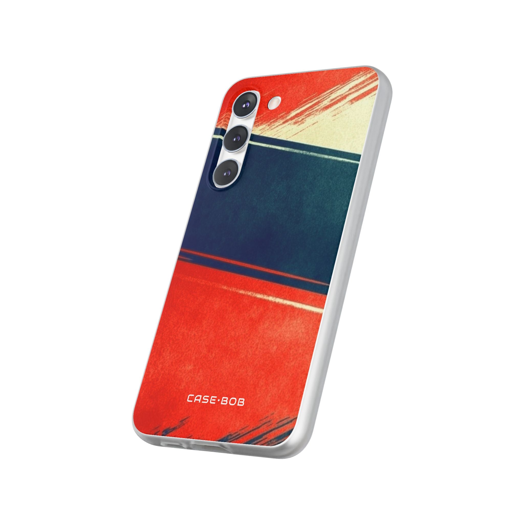 Blue Diagonal Motion Samsung S23 Plus Case - Soft