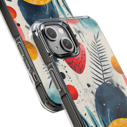 Vibrant Fruit Canvas - Clear Impact iPhone 14 Phone Case