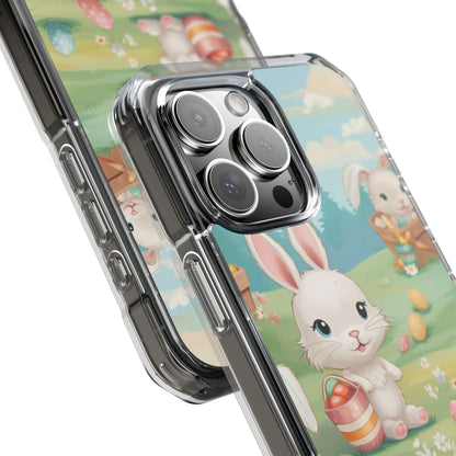 Bunnies Hunt Eggs iPhone Case - Impact