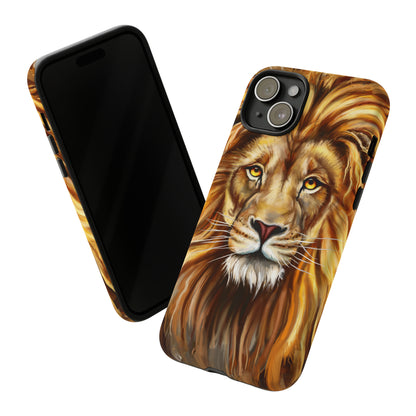 Lion head Digital Painting - Protective Phone Case