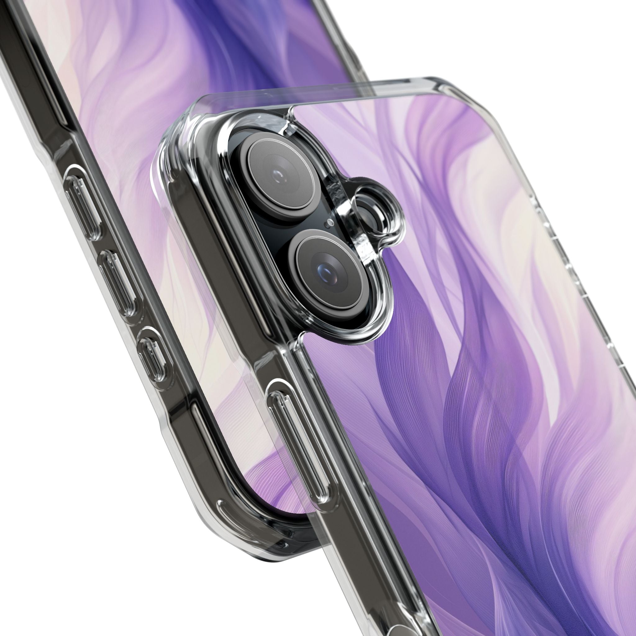 Purple Ribbon Waves iPhone 15 Case - Impact